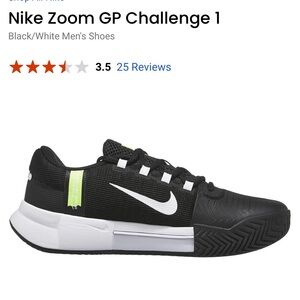 Nike Zoom GP Challenge 1 Black and White